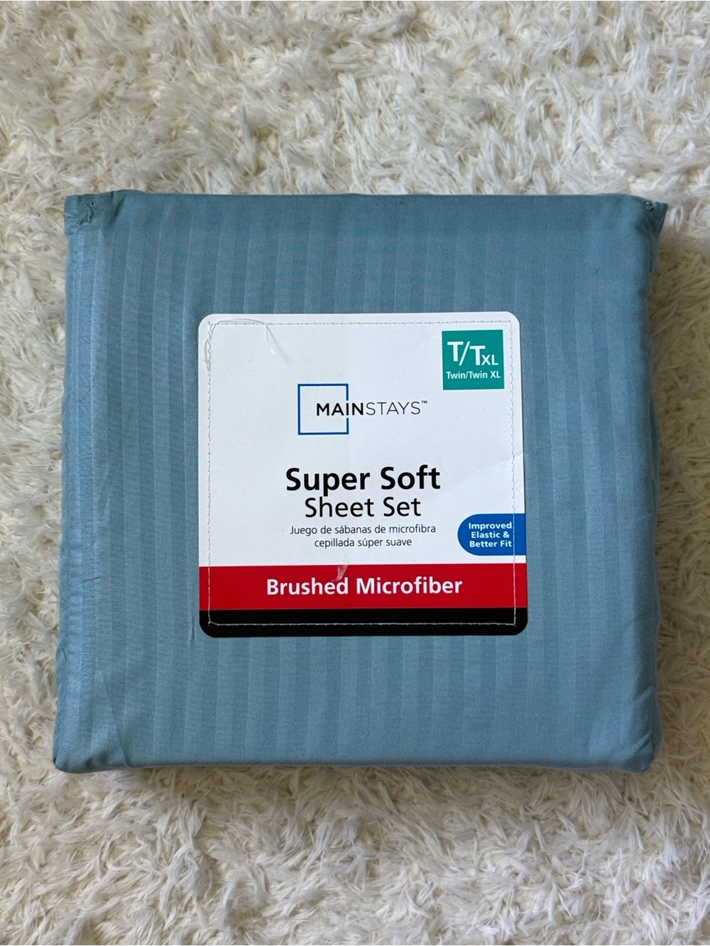 Mainstays Super Soft Brushed Microfiber Sheet Set Twin/Twin XL NEW